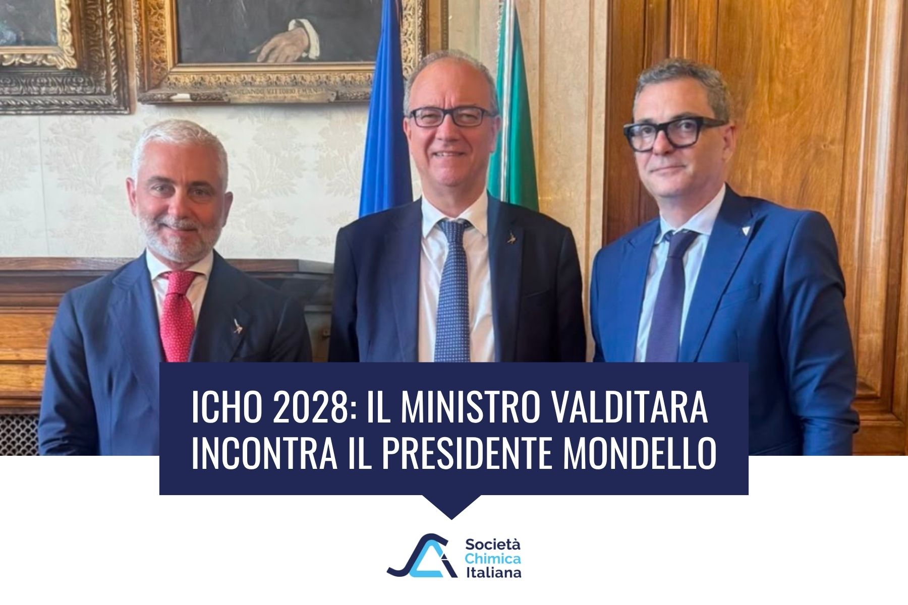 Ministro Valditara incontra Presidente SCI Mondello per IChO2028